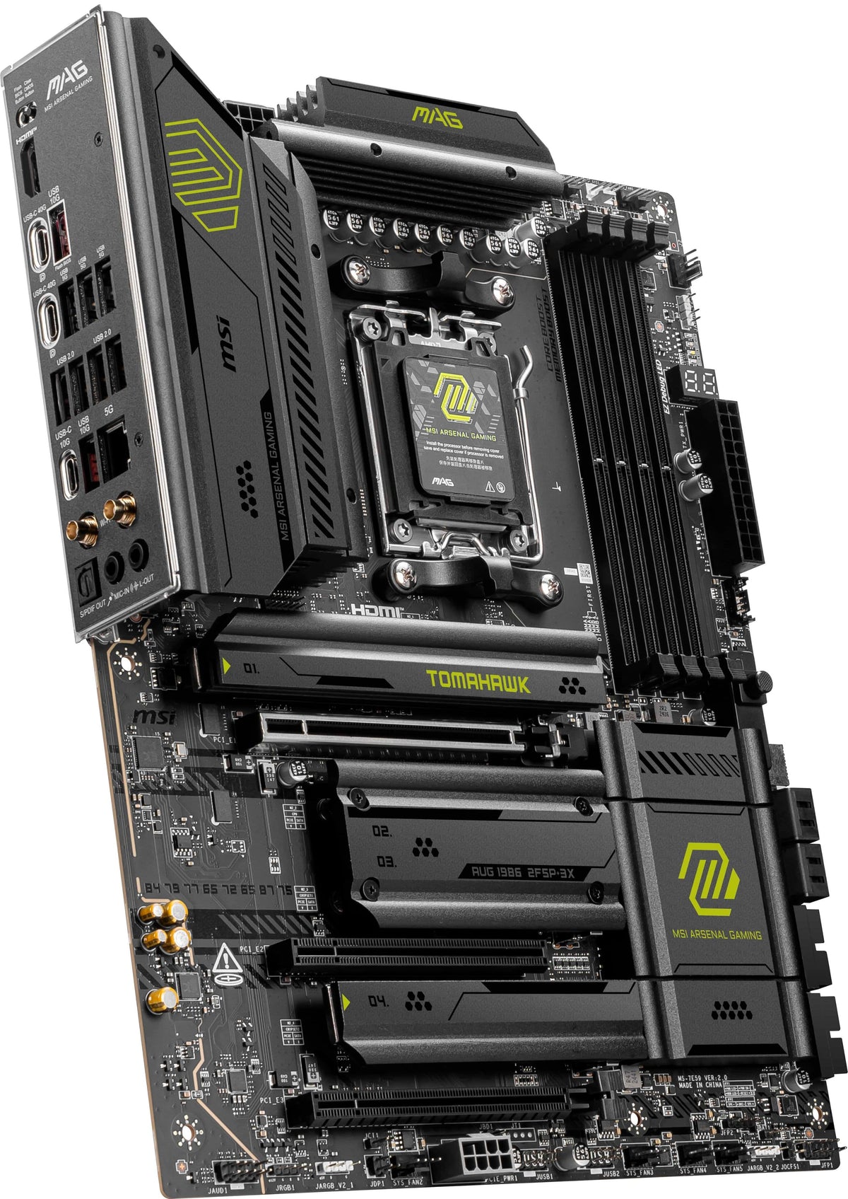 MSI - MAG X870E TOMAHAWK WIFI (Socket AM5) AMD X870 ATX DDR5 Wi-Fi 7 Motherboard - Black