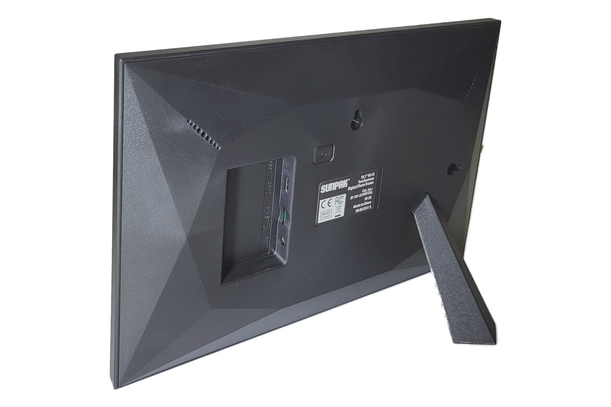 Sunpak - 10.1” Wi-Fi Touchscreen Digital Frame - Black