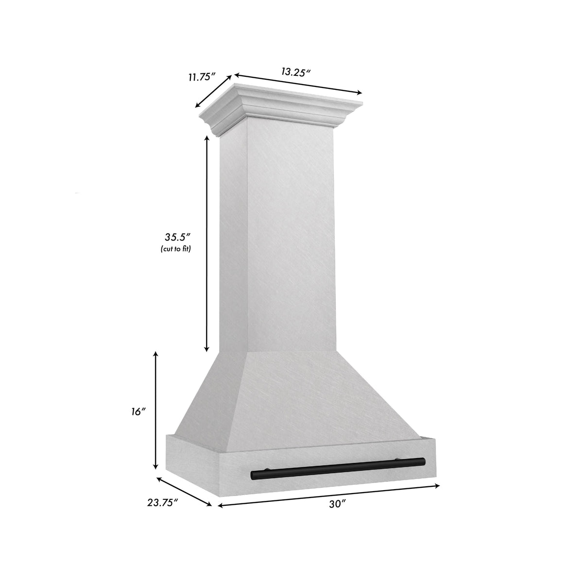 ZLINE Autograph Edition - 30 inches - Externally Vented - Wall Range Hood - Satin Stainless Steel