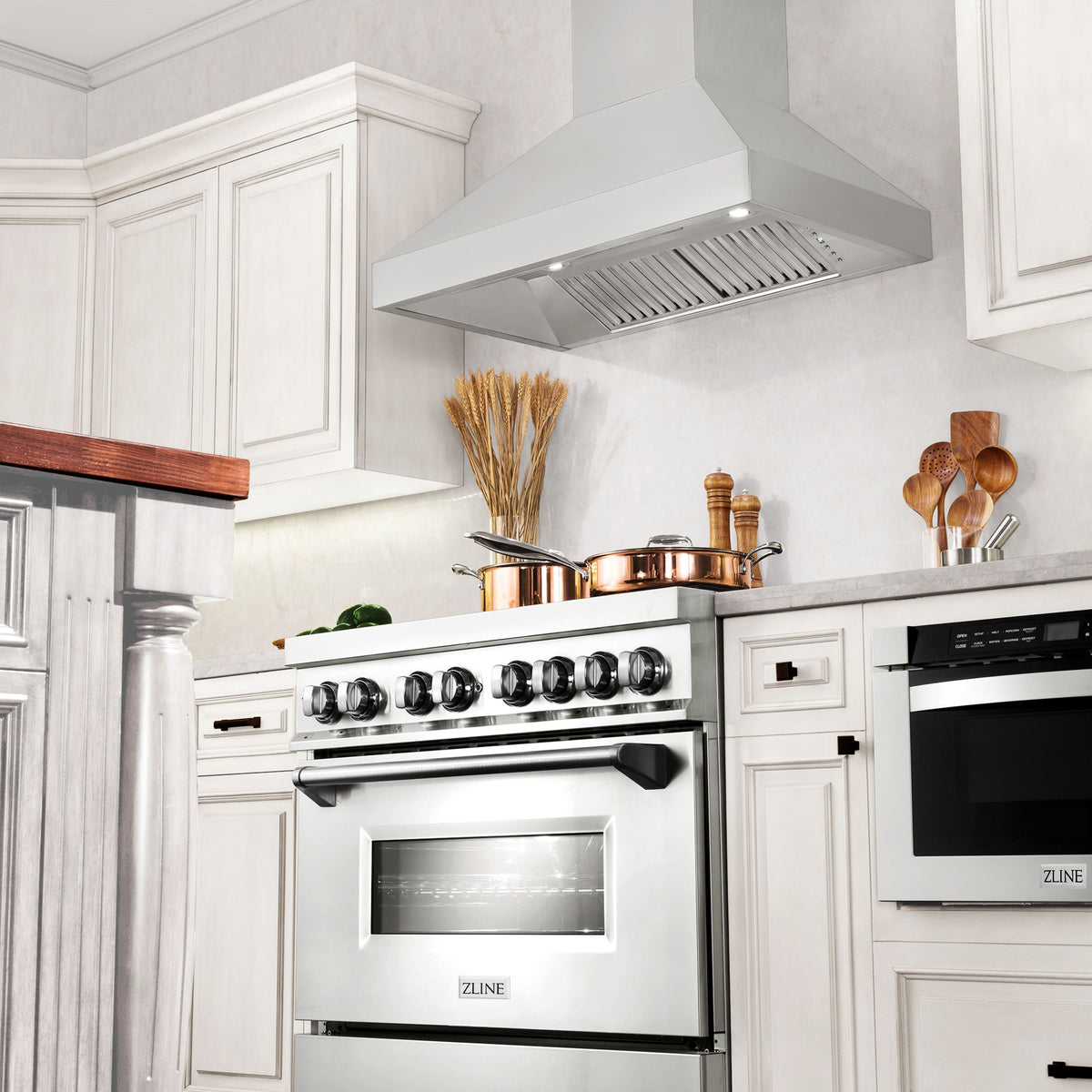 ZLINE - 30 inches - Externally Vented - Wall Range Hood - Stainless Steel