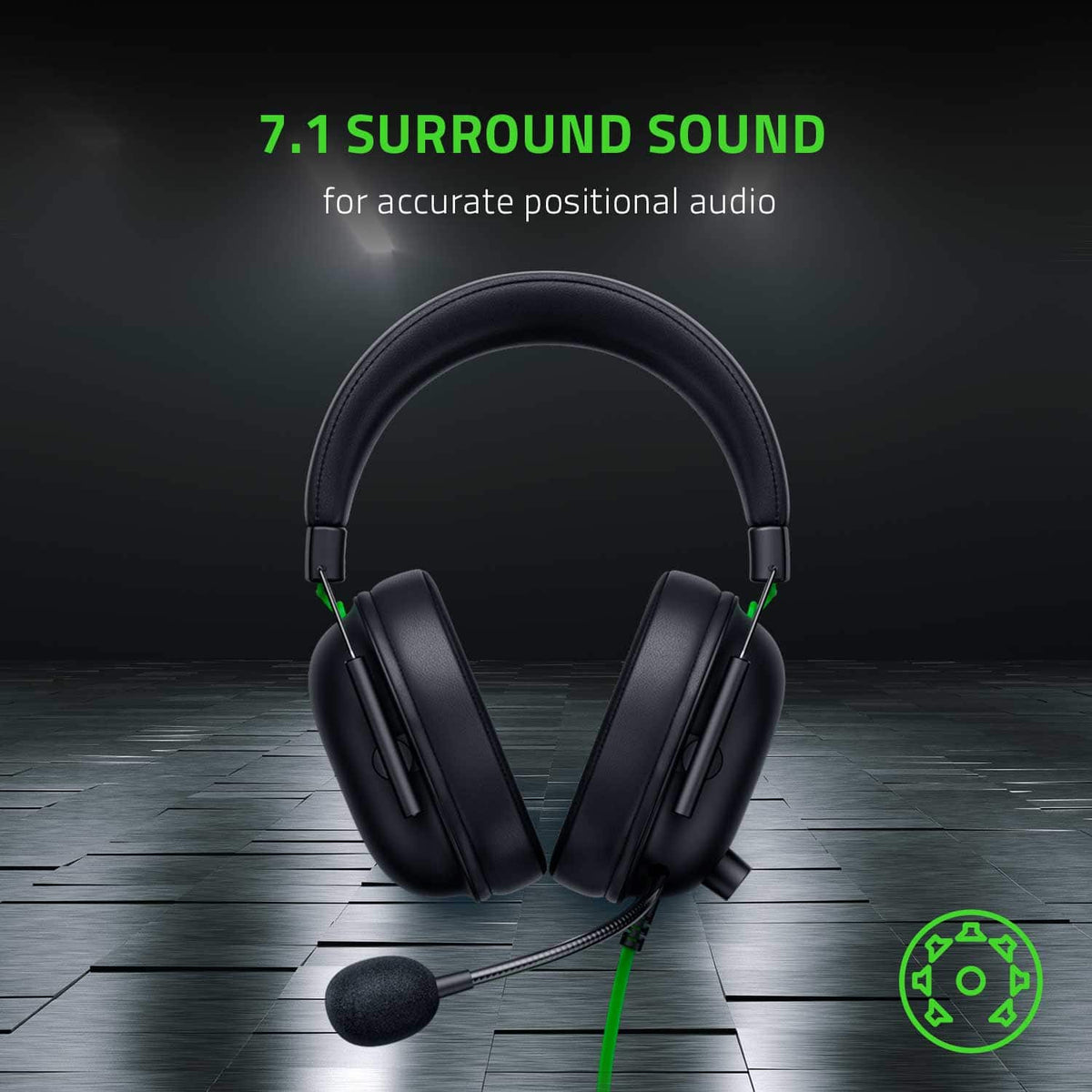 Razer - BlackShark V2 X Wired Over-the-Ear Gaming Headset for PC, PS5, PS4, Switch, Xbox X|S, and Xbox One - Black