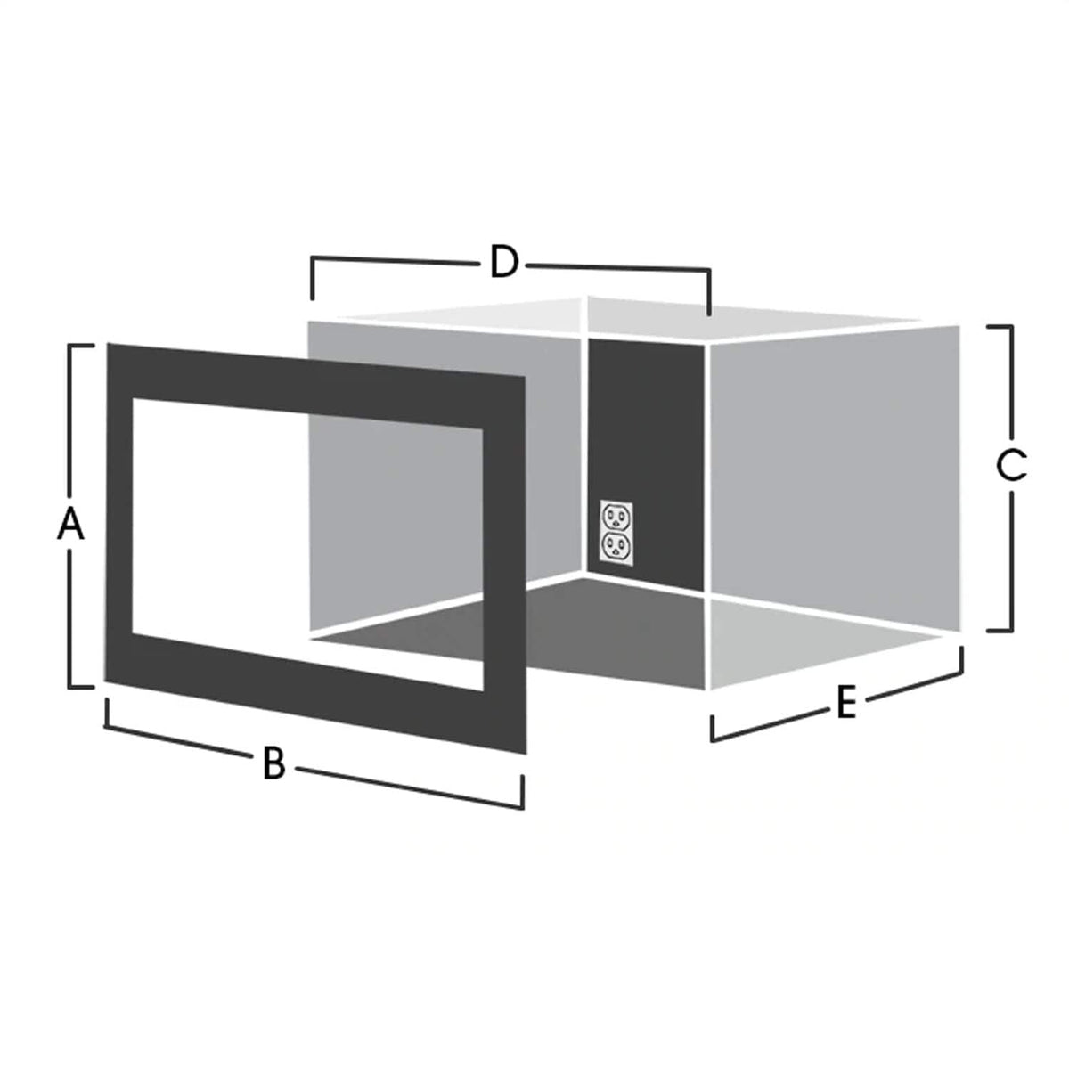Sharp - 27-in. Built-In Microwave Trim Kit for the SMC2266HS - Silver