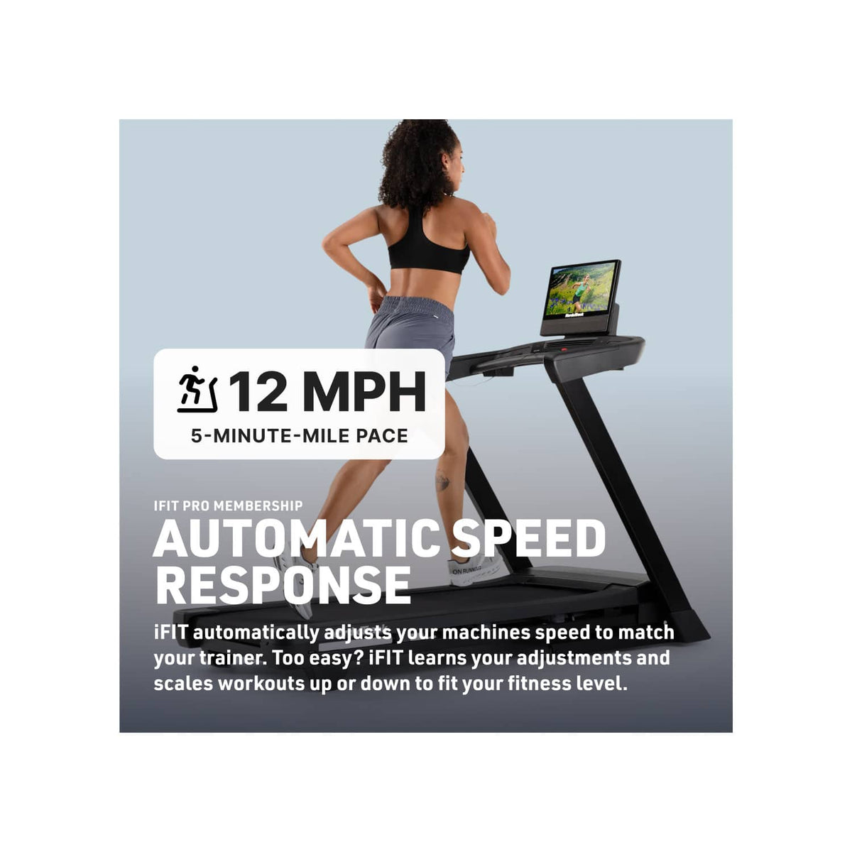 NordicTrack - T Series 16: Folding Treadmill with Incline & Decline, 16" Smart HD Touchscreen, & Powered by iFIT - Black