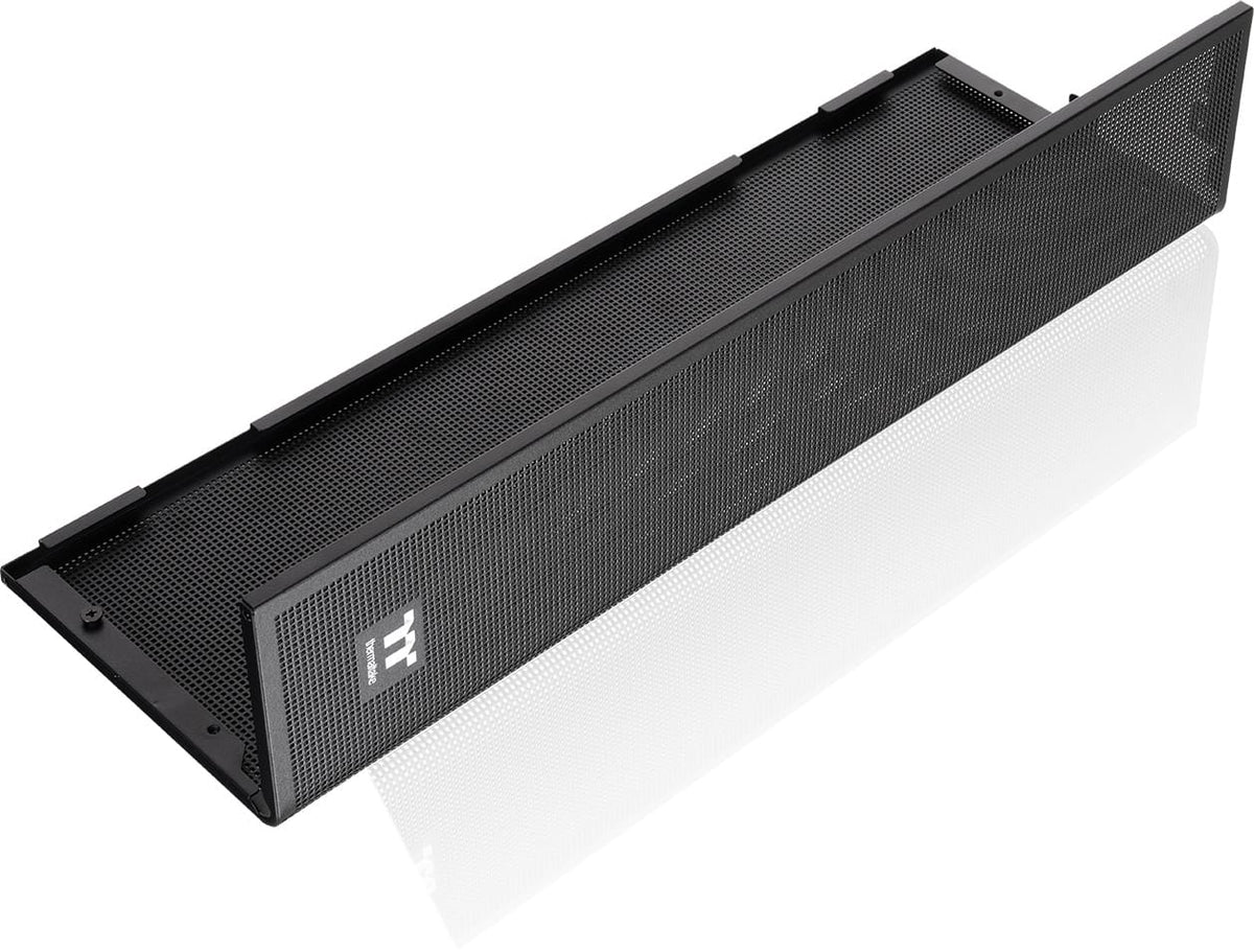 Thermaltake - View 380 XL TG ARGB Dual-Chamber Chassis with Hidden-Connector Motherboard Support ATX Mid Tower PC Case - Black