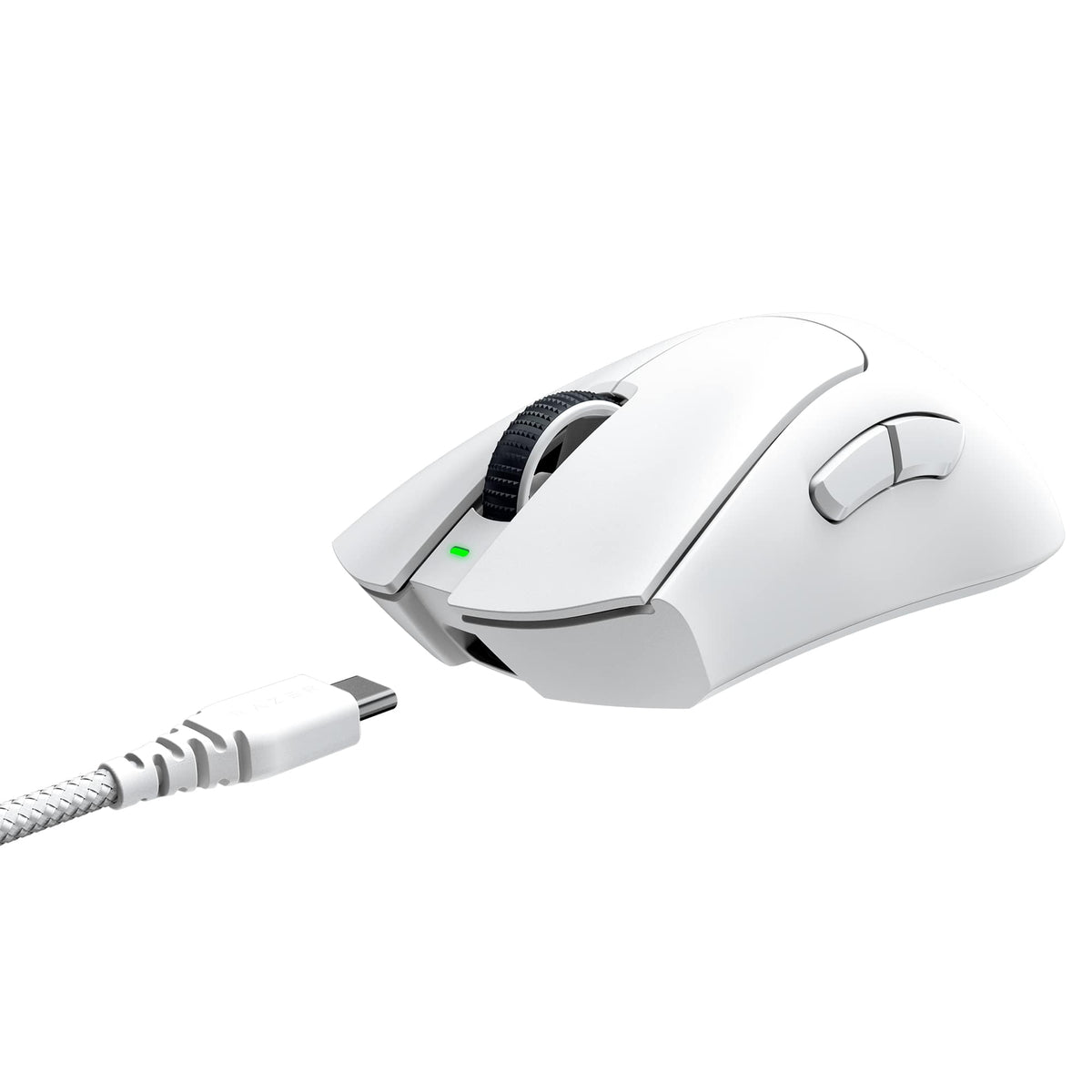 Razer - DeathAdder V3 Pro Lightweight Optical Gaming Mouse with 90 Hour Battery - Wireless - White