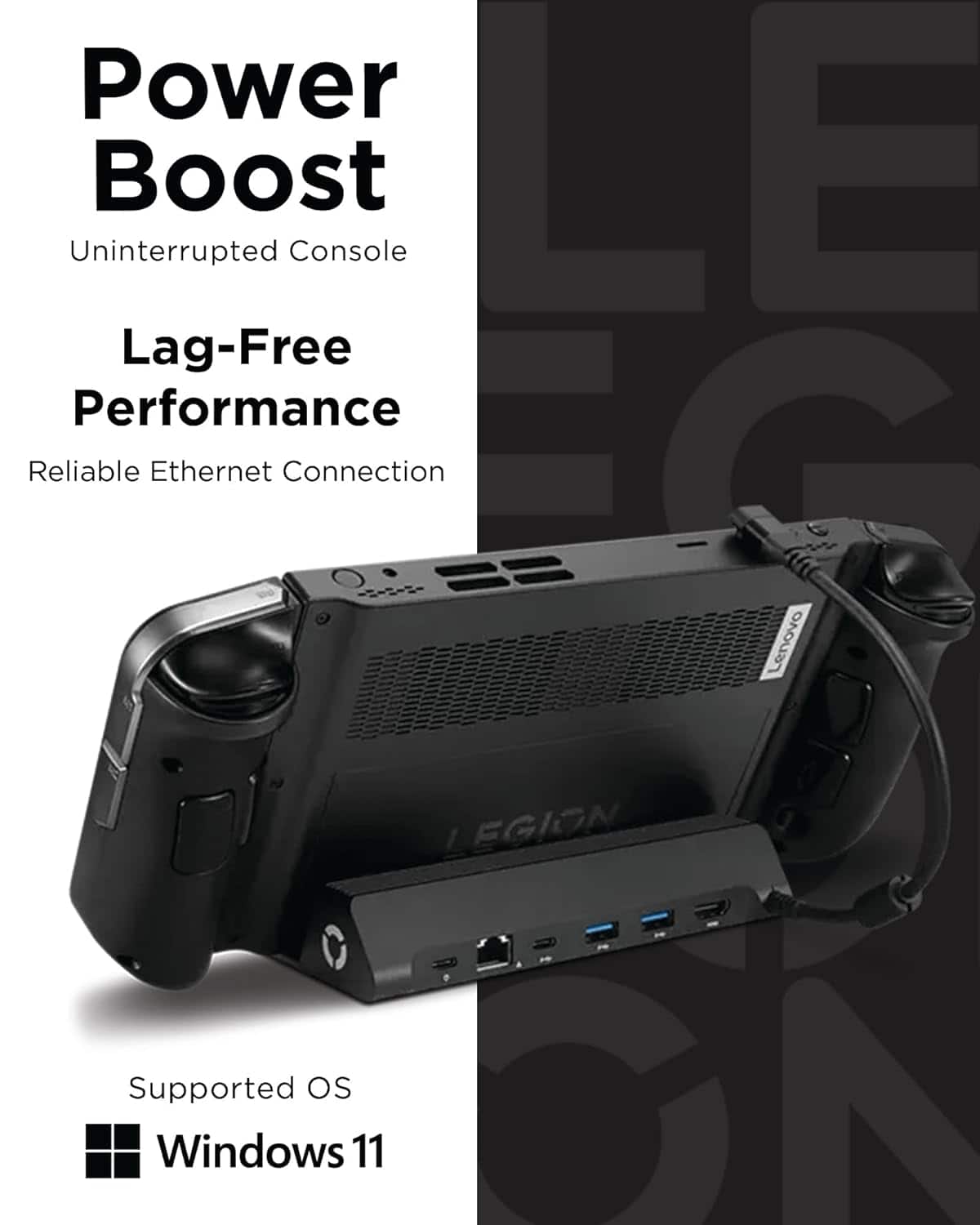 Lenovo - Legion Go Docking Hub - Black