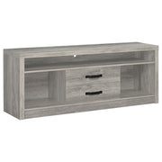 Bergeron - 2 Drawer TV Stand - Driftwood