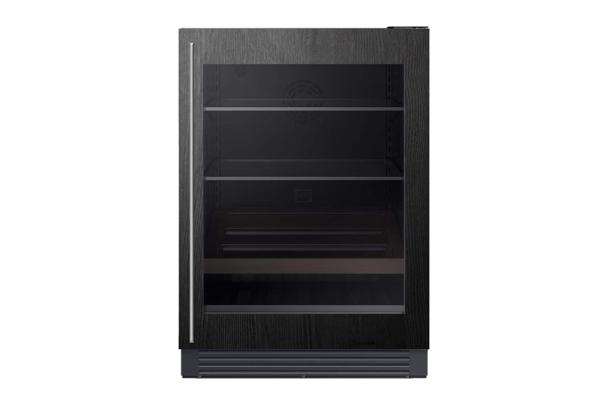 Dacor - 5.0 Cu. Ft. Built-In 24-Inch Undercounter Beverage Refrigerator with Presenter Shelf and LED 3D Lighting - Custom Panel Ready
