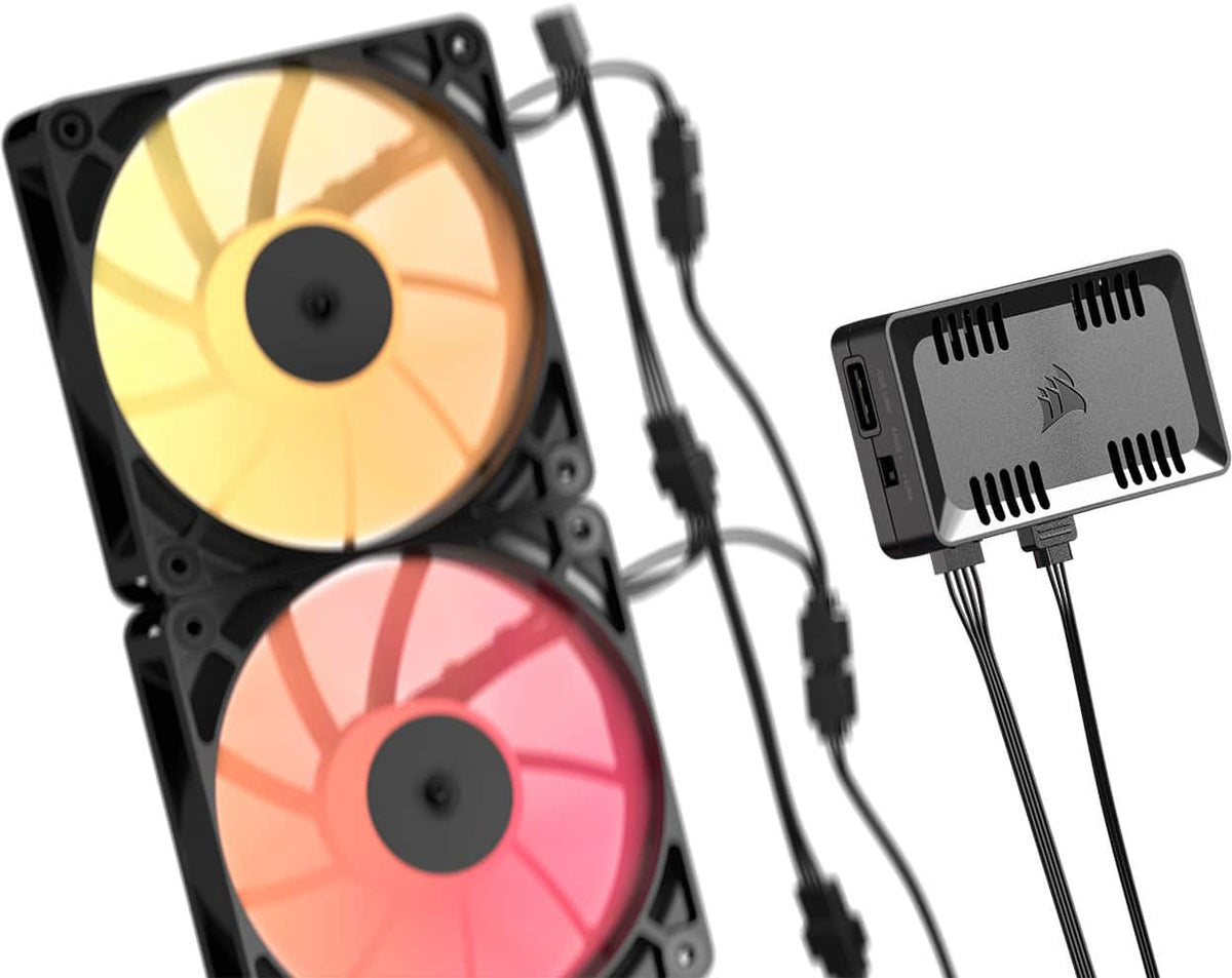 CORSAIR - Commander Duo Lighting and Fan Controller – ARGB and iCUE LINK Hybrid - Black