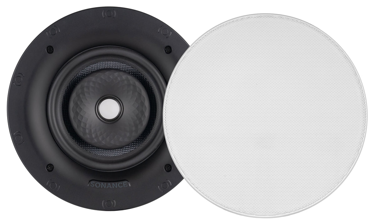 Sonance - VX66R TL SINGLE SPEAKER - Visual Experience Series 6.5" 2-Way Thinline In Ceiling Speaker (Each) - Paintable White