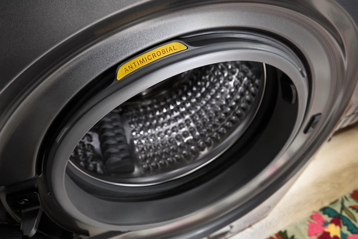 Whirlpool - 2.7 Cu. Ft. Washer and 4.3 Cu. Ft. Electric Dryer Ventless Heat Pump Laundry Tower and Energy Star - Titanium Metallic