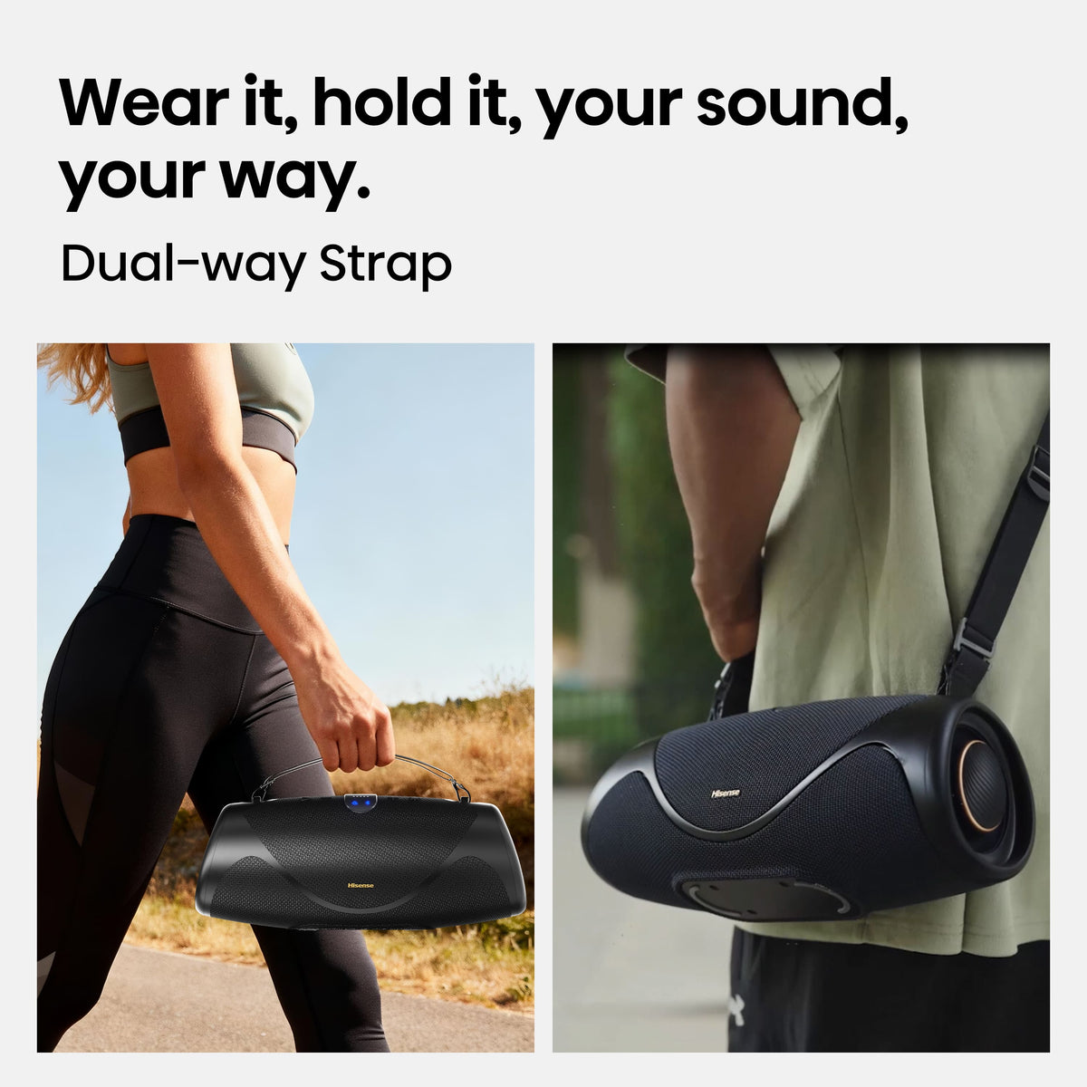 Hisense - Portable Speaker - Black