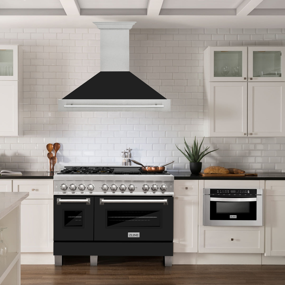 ZLINE - 48 inches - Externally Vented - Wall Range Hood - Black Matte