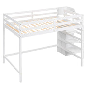 Loft Bed With Built In Storage Wardrobe And Staircase