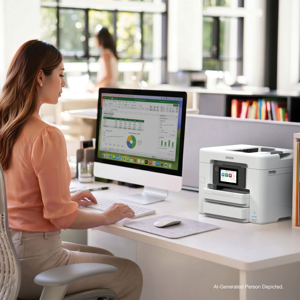 Epson - WorkForce Pro WF-5930 Wireless All-in-One Inkjet Printer - White
