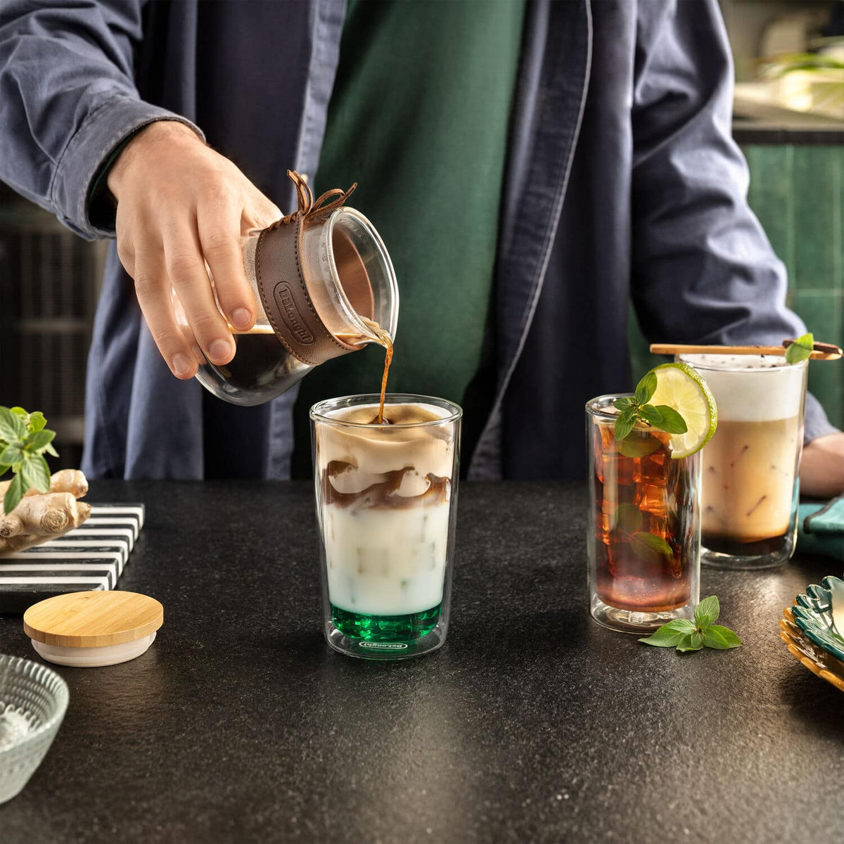 De'Longhi - Double Wall Glass Carafe - Clear