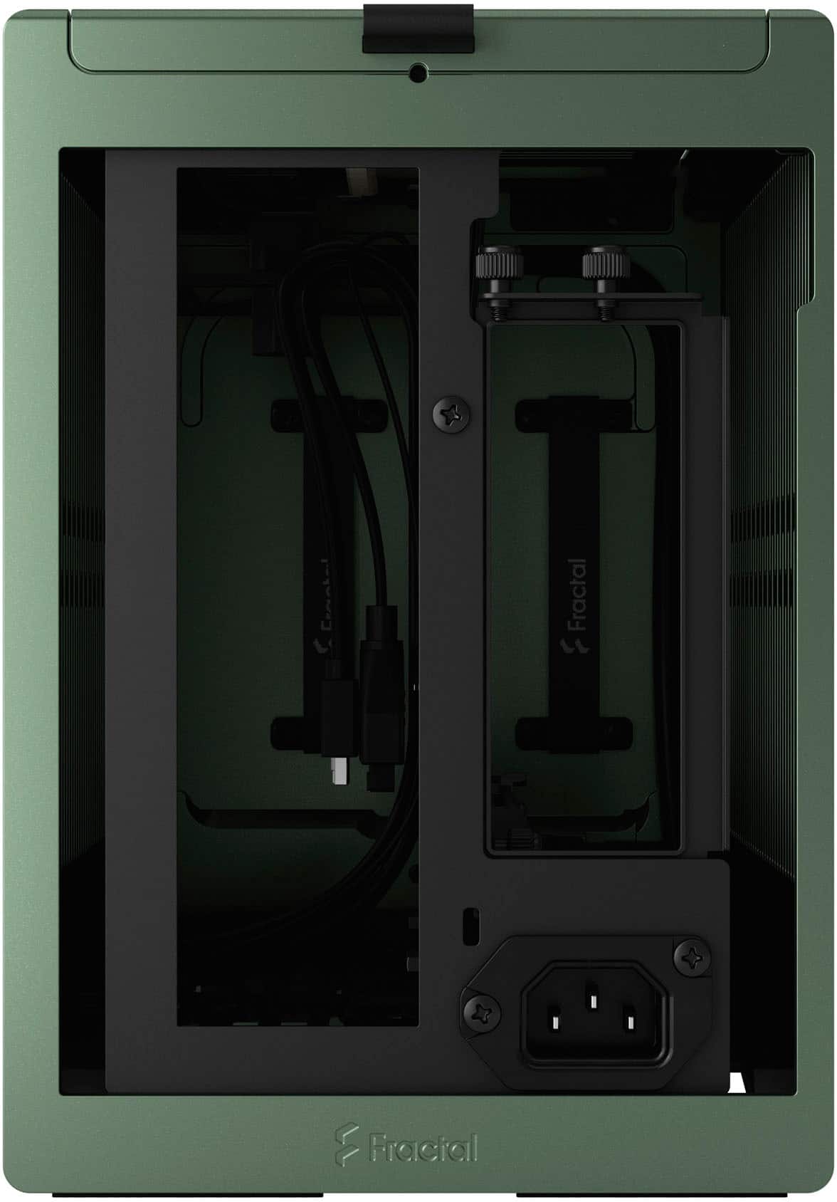 Fractal Design - Terra Jade Mini-ITX Small Form Factor PC Case with PCIe 4.0 Riser - Jade