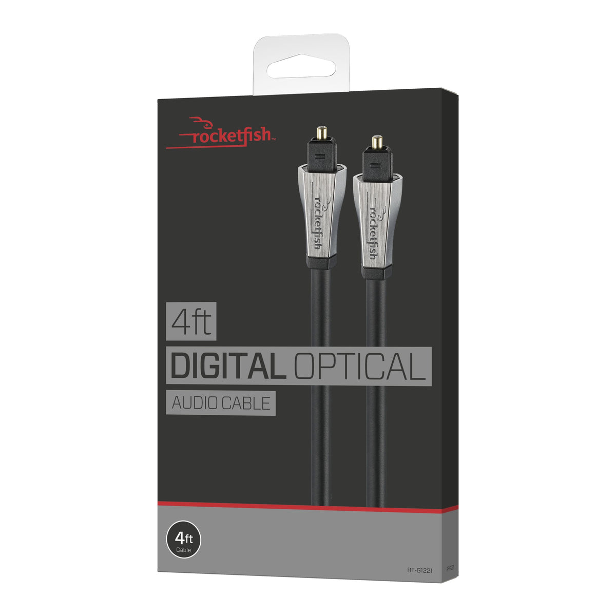 Rocketfish™ - 4' Toslink Optical Audio Cable - Black