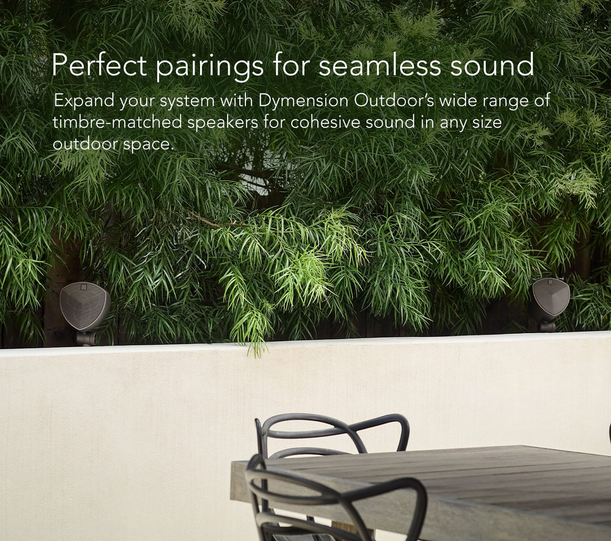 Definitive Technology - Dymension 4" Outdoor Landscape 6 Speaker System with 8" Subwoofer - Brown