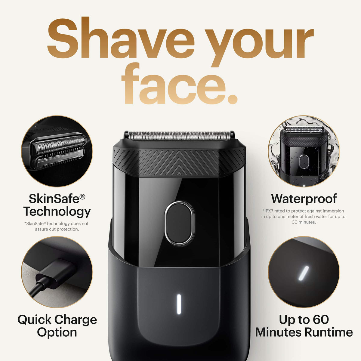 Manscaped - The Handyman Compact Electric Shaver - Black