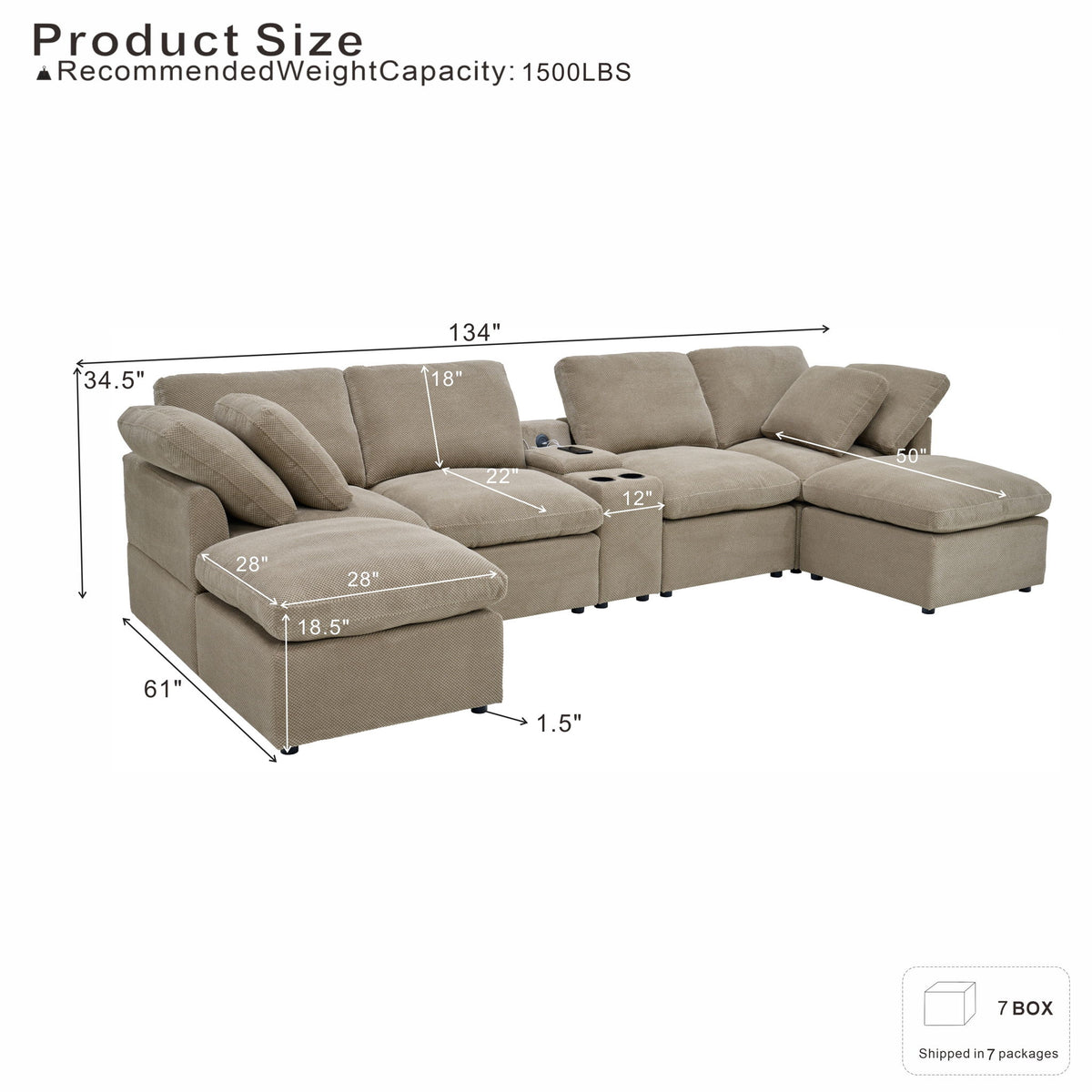 Modular Cloud Sofa, Freely Configurable Corner, Living Room Furniture
