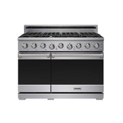Thor Kitchen - 48 in. Wide 7 Burner 7.6 Cu Ft. Freestanding Double Oven Gas Range with Infrared Broiler - Stainless Steel