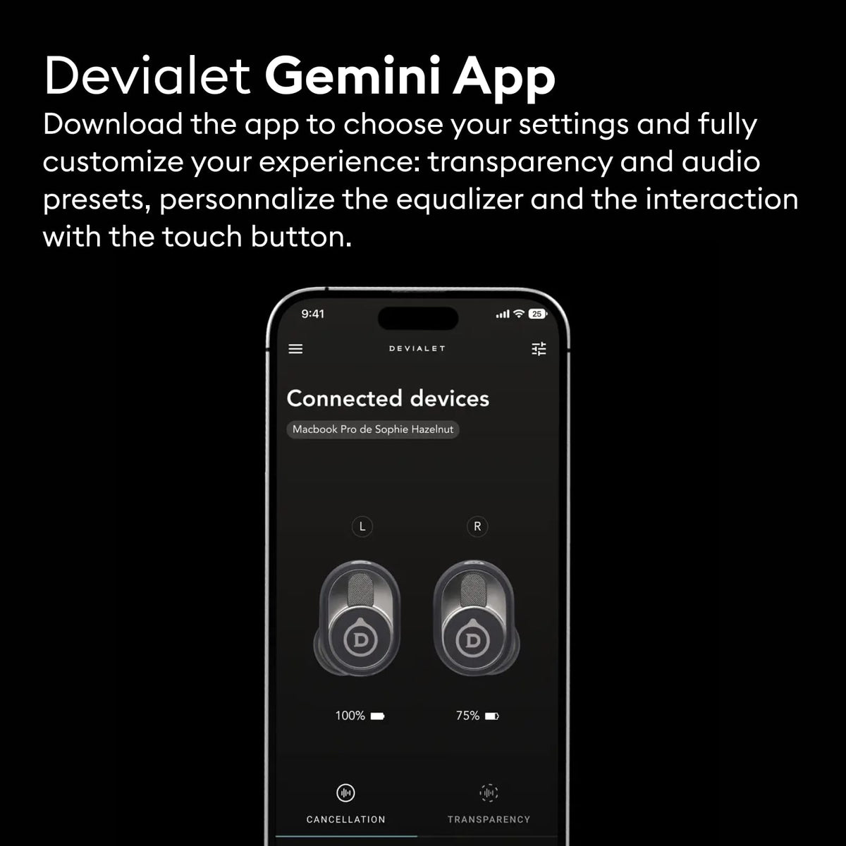 Devialet Gemini - II Wireless In-Ear Bluetooth Earbuds - Deep Forest
