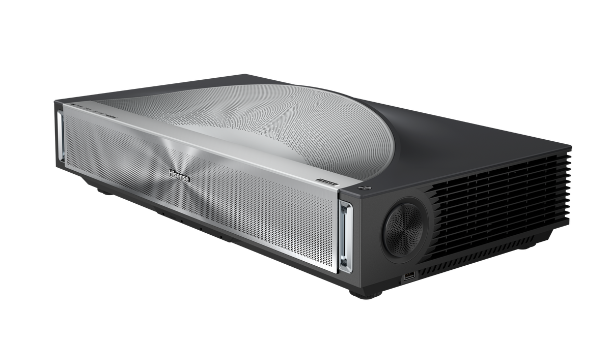 Hisense - Hisense-PX4 Pro Triple Laser Smart UST Projector,3500 Lumens,IRIS,80"-200",4K,DLP,HDR,IMAX Enhanced,Dolby Vision/Atmos - Gray