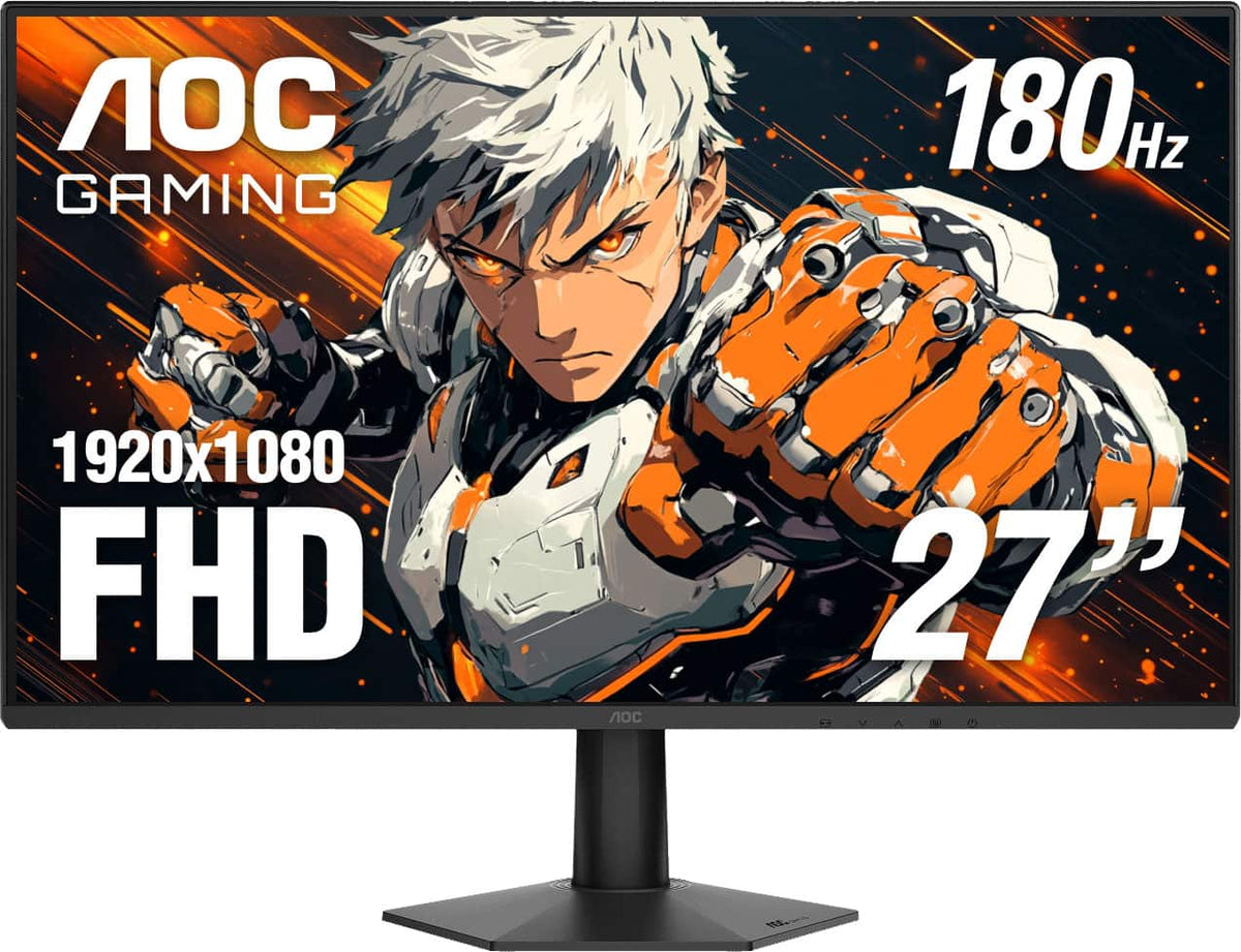 AOC - 27G50F2 27" IPS Panel, LED, FHD, G-Sync Compatible, 180hz Gaming Monitor - Black