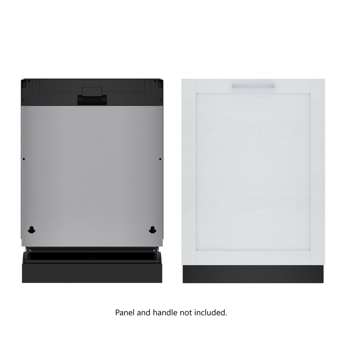 Bosch - 300 Series 24" ADA Compliant Top Control Smart Built-In Stainless Steel Tub Dishwasher, 48 dBA - Custom Panel Ready