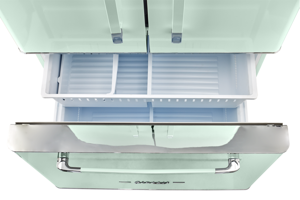 Unique Appliances - 36 in. Wide Classic Retro 36-inch 21 cu.ft. Counter Depth French Door Refrigerator - Summer Mint Green