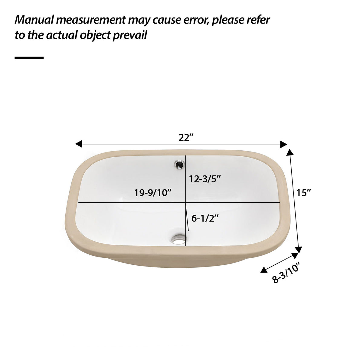 Modern Ceramic Undermount Bathroom Sink With Overflow, High Quality