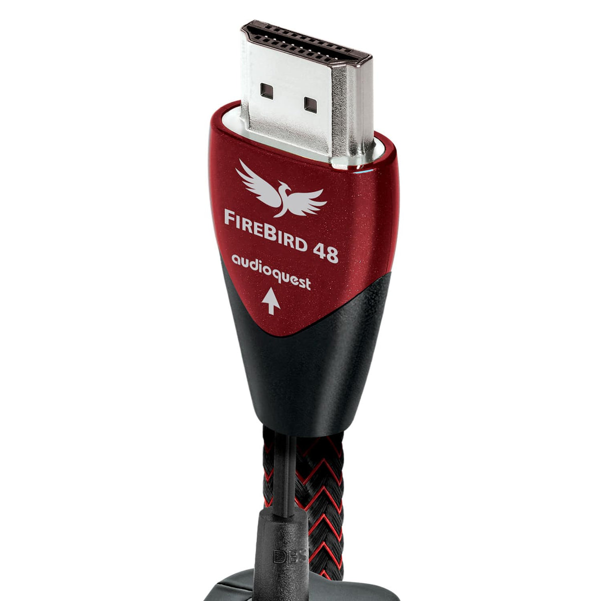 AudioQuest - FireBird 48 7.4' 4K-8K-10K 48Gbps HDMI Cable - Red on Black