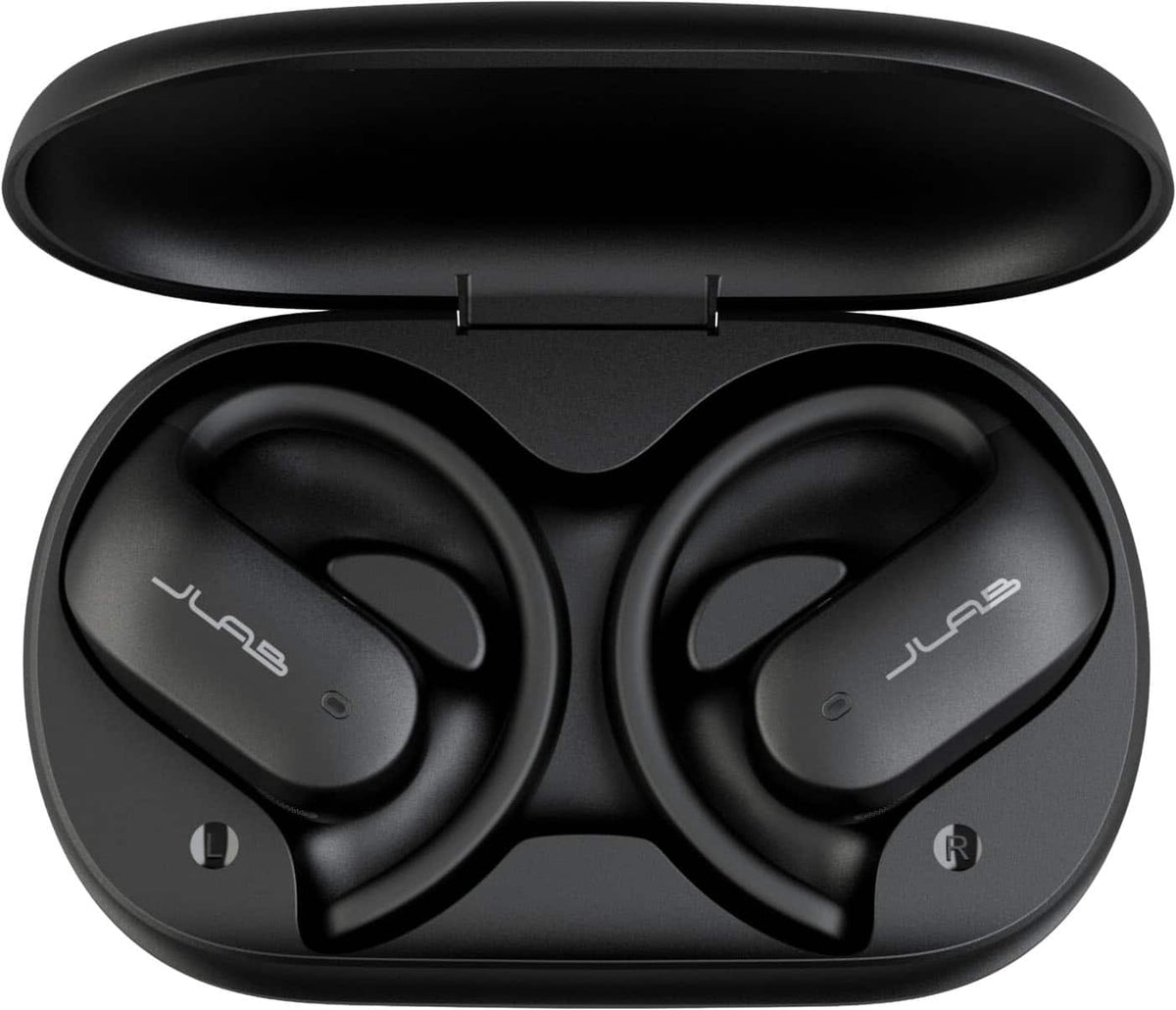 JLab - Jbuds Open Sport Air Conduction Bluetooth Wireless Earbuds - Black