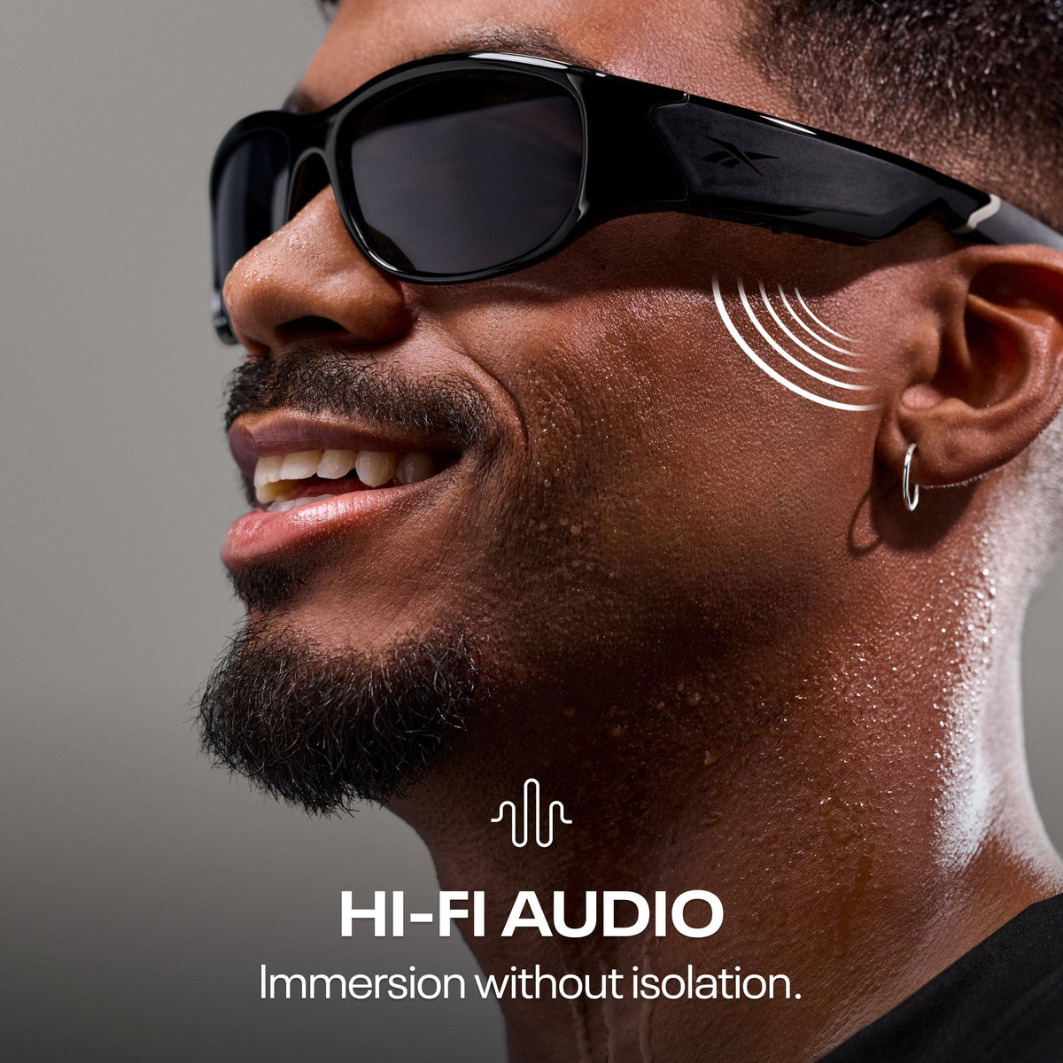 Reebok Nitrous Smart Eyewear Powered by Lucyd - Black