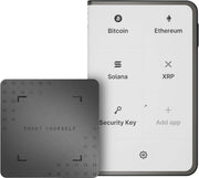 Ledger - Stax Crypto Hardware Wallet with Folio and Recovery Key - Curved E Ink Touch Screen - Bluetooth - Dark Gray