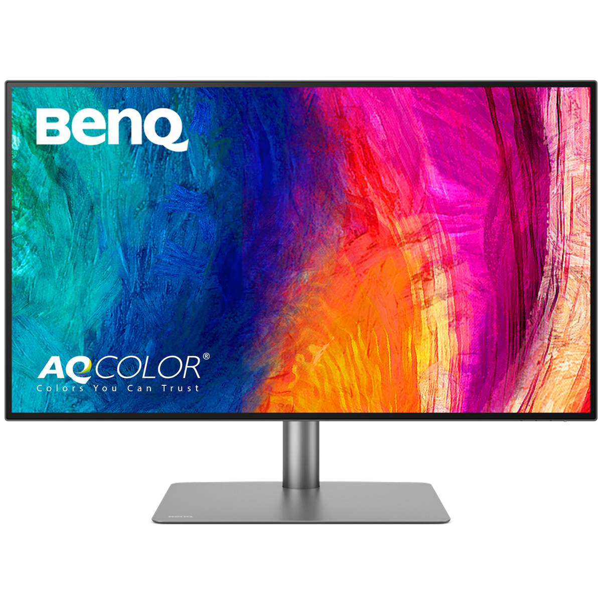 BenQ - AQCOLOR PD3225U 31.5" IPS Black LED 4K P3 Mac Compatible Monitor (HDMI/DP/Thunderbolt 3 85W) - Metallic gray