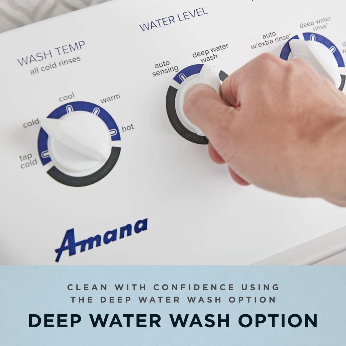 Amana - 3.8 Cu. Ft. High Efficiency Top Load Washer with with High-Efficiency Agitator - White