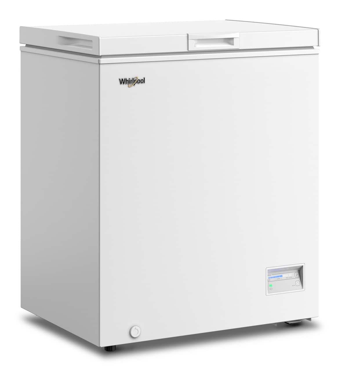 Whirlpool - 5 cu. ft. Chest Freezer with 1 Storage Basket - White