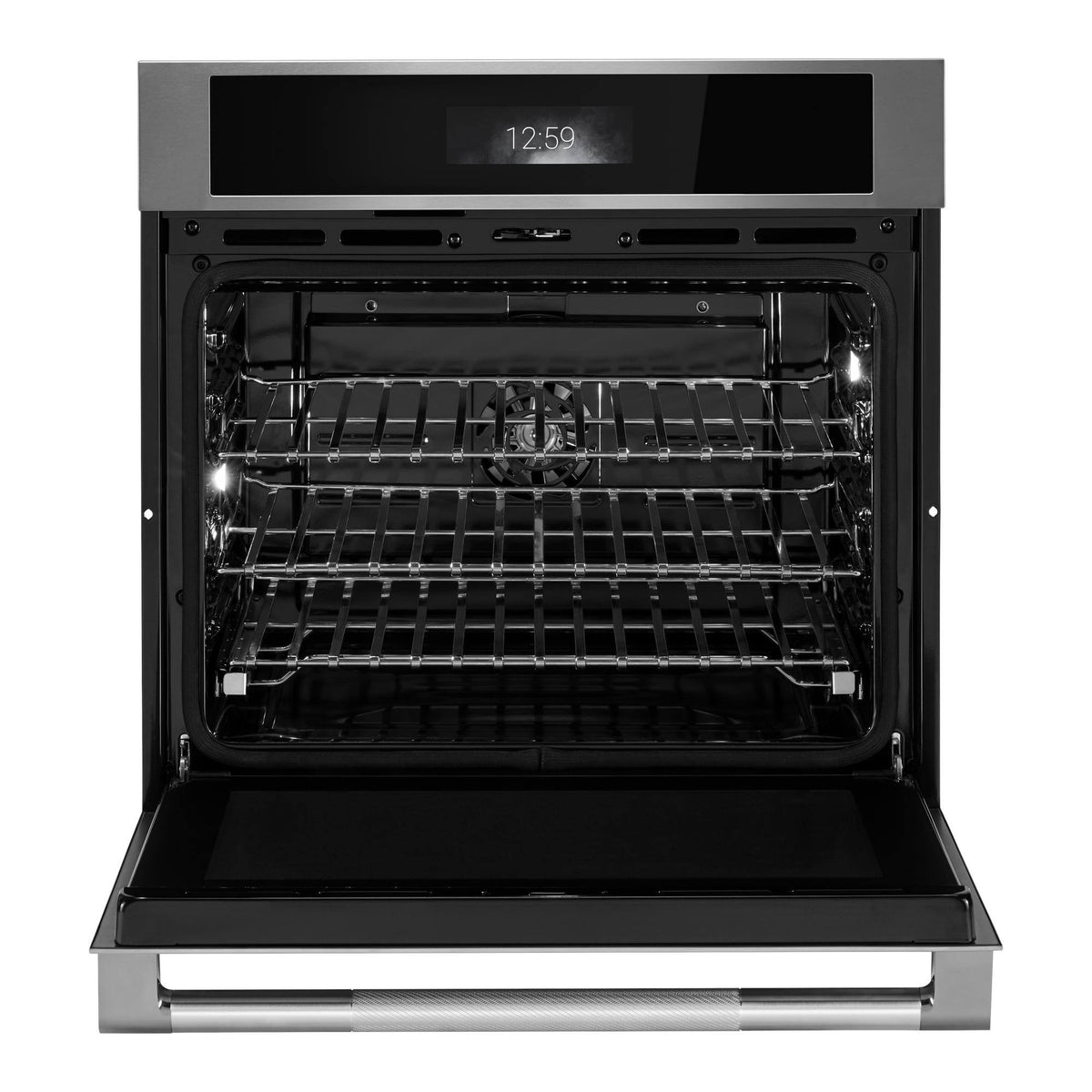 JennAir - 30" Built-In Electric Single Oven With Convection and Flat-Tine Racks - Stainless Steel