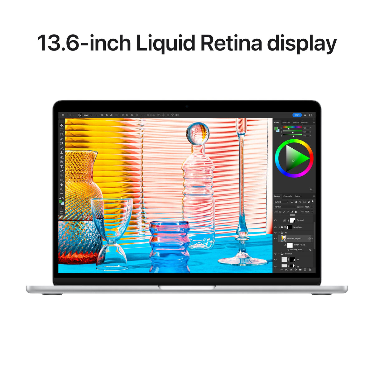 Geek Squad Certified Refurbished MacBook Air 13.6" Laptop - Apple M2 chip - 8GB Memory - 256GB SSD - Silver