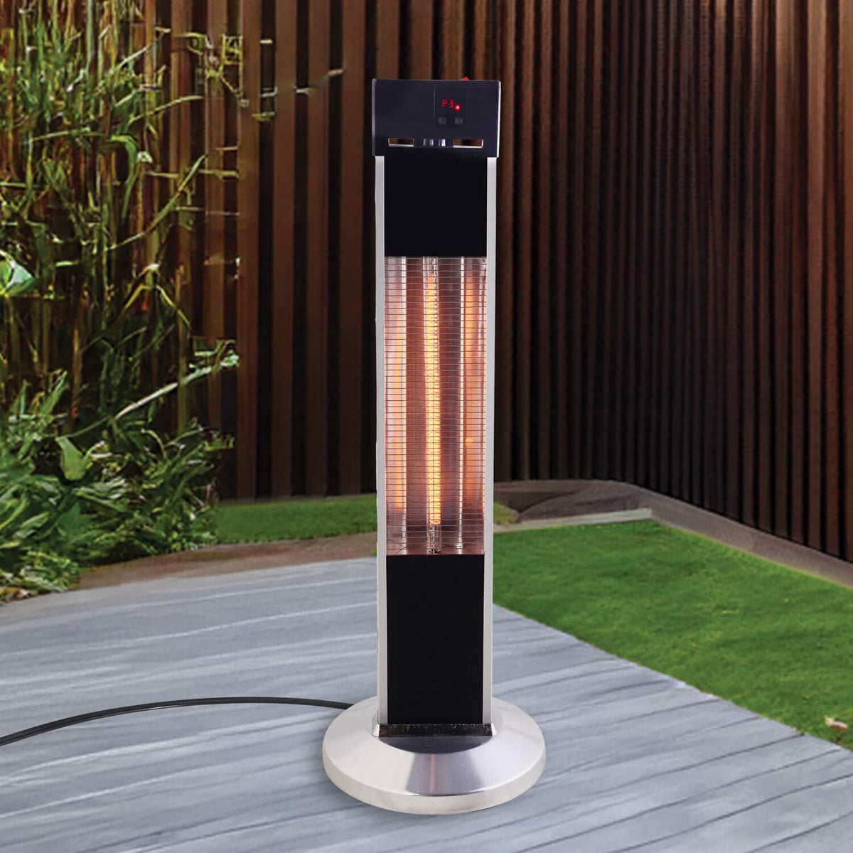 Lifesmart - Outdoor Infrared Tower Heater - Black