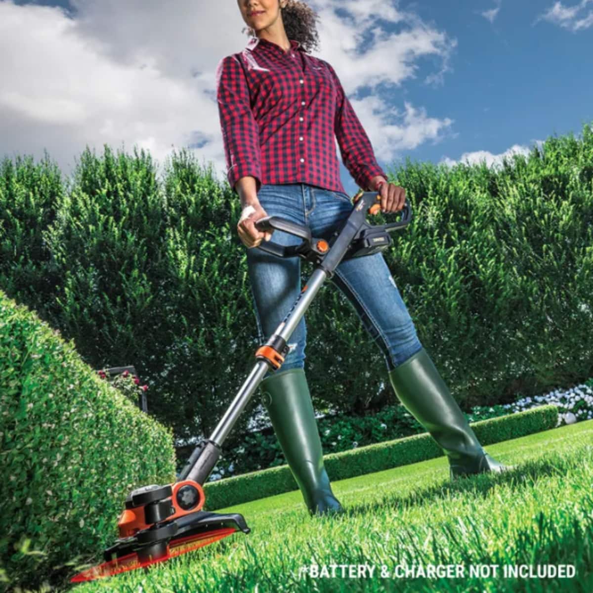 WORX - WG163.9 20V Power Share GT 3.0 12" Cordless String Trimmer & Wheeled Edger - Tool Only - Black
