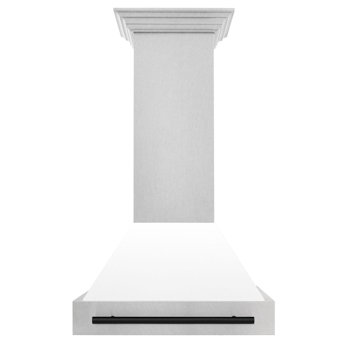 ZLINE Autograph Edition - 30 inches - Externally Vented - Wall Range Hood - Satin Stainless Steel with White Matte Shell