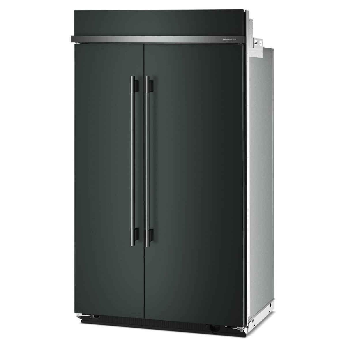 KitchenAid - 48 in. Wide 30 cu. ft. Built-In Side-by-Side Refrigerator with Platinum Interior - Juniper