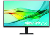 Samsung - ViewFinity 32" S6 (S60D) QHD HDR10 High Resolution Monitor and Daisy Chain (HDMI, USB, DisplayPort) - Black