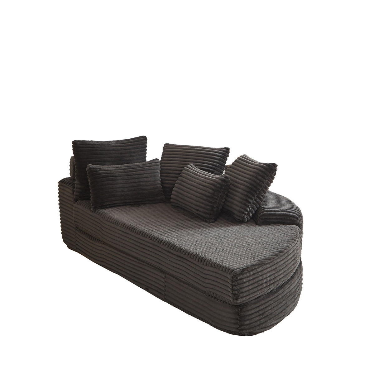 Sofá cama semicircular 2 en 1 con almohada para el cuello