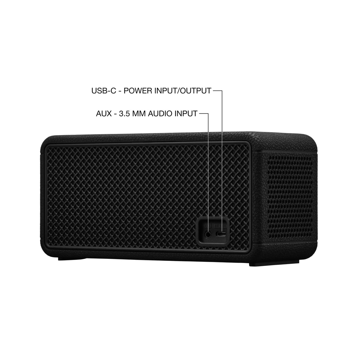 Marshall - Middleton II Portable Bluetooth Speaker with Rugged Waterproof / Dust-proof Wireless Design - Black/Brass