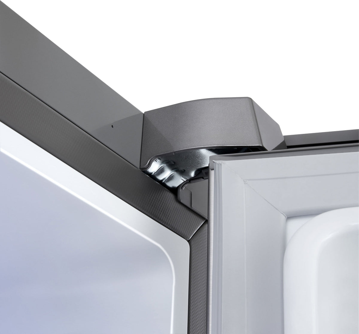 LG - 36-in Wide Counter-Depth MAX 23.7 Cu. Ft. 3-Door Smart French Door Refrigerator with Zero Clearance Hinge System - PrintProof Stainless Steel Look