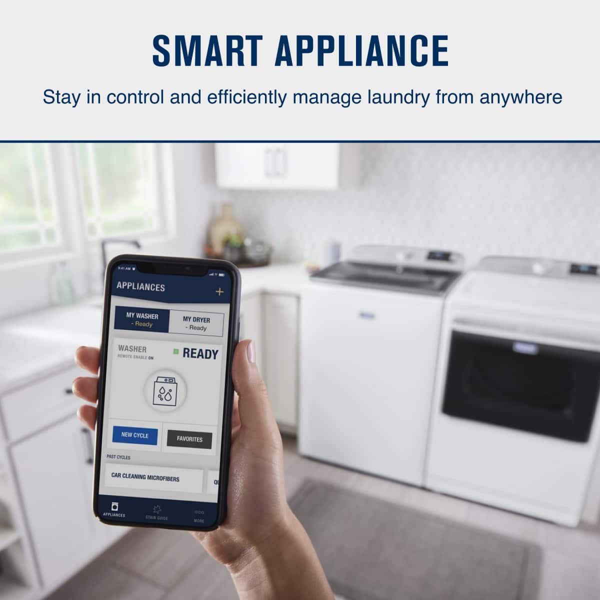Maytag - 5.3 Cu. Ft. High Efficiency Smart Top Load Washer with Extra Power Button - White